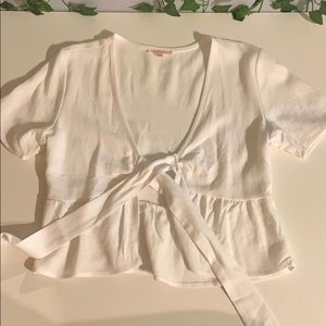 Urban outfitters tie front shirt